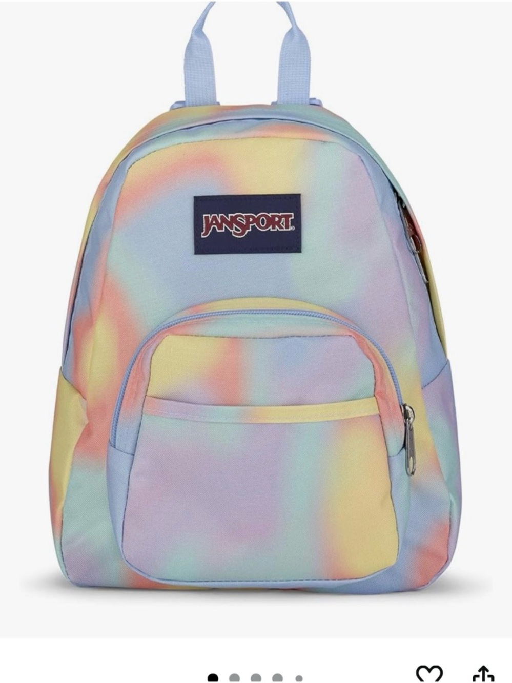 Jansport Pastel Rainbow Mini Backpack - perfect for hiking, festivals, etc